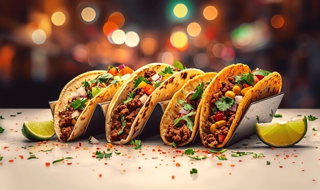 Tacos street fast food cuisine mexicaine plat populaire