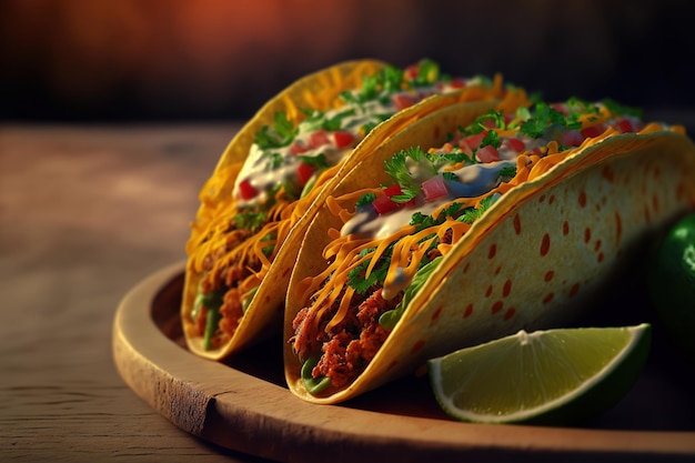 Tacos street fast food cuisine mexicaine plat populaire