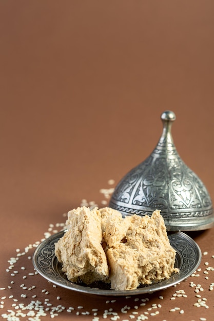 Tahini halva et graines de sésame