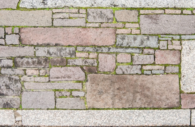 taille aléatoire naturel granit multicolore Pierre sol dans le jardin