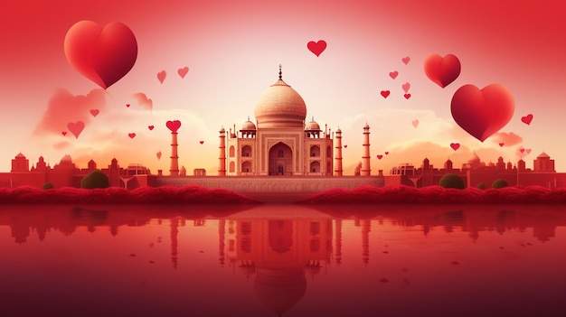 Le Taj Mahal est de couleur rose.