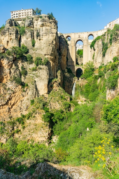 Tajo dans la ville de Ronda d'Andalousie Espagne