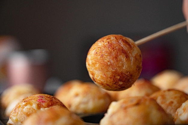 Takoyaki en brochette