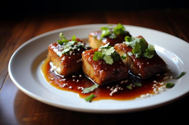 Tamales au ventre de porc brûlant