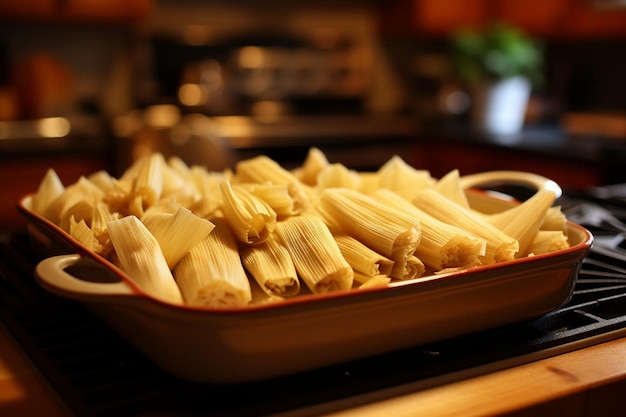 Des tamales de dinde chaleureuses