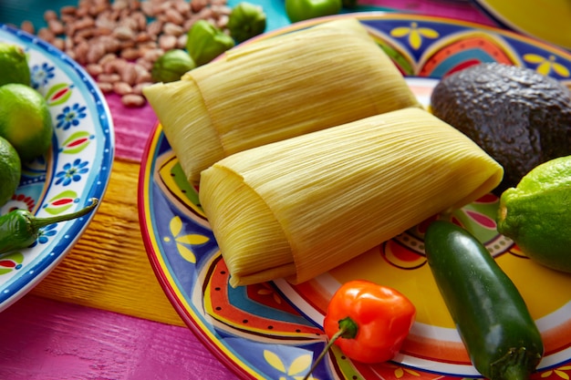 Tamales mexicaines de feuilles de maïs