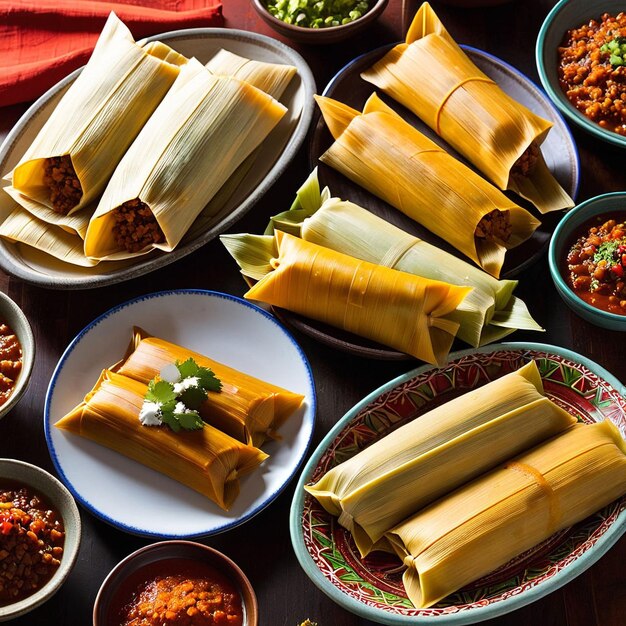 Photo tamales nourriture mexicaine