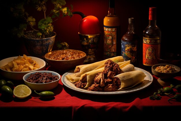 Tamales de porc avec de l'achiote