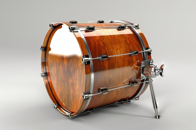 Un tambour professionnel isolé sur un fond transparent