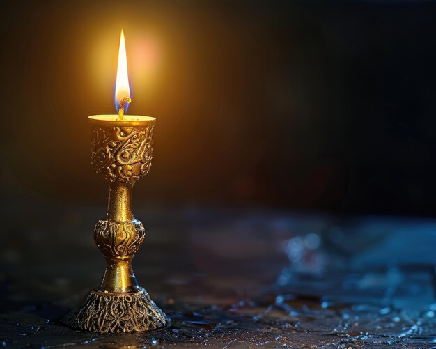 Photo tamid symbole traditionnel de la lumière perpétuelle dans la culture et les communautés juives