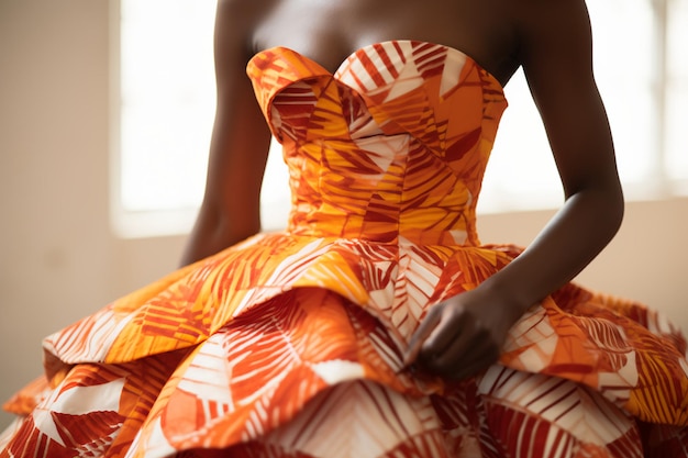 Tangerine Elegance Célébrant l'héritage africain dans une palette de mariage