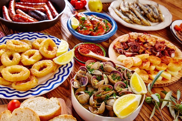 Tapas de l&#39;Espagne mélange des plus populaires