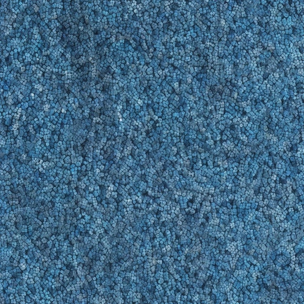 un tapis bleu avec un motif de petits cercles dessus