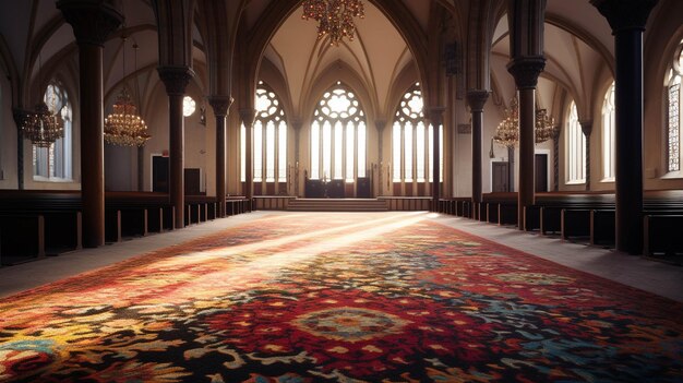 tapis dans l'église