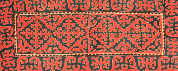 tapis en laine à motif kazakh