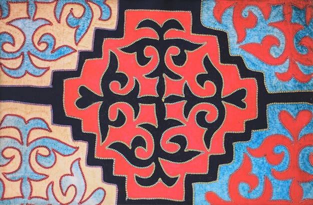 tapis en laine à motif kazakh