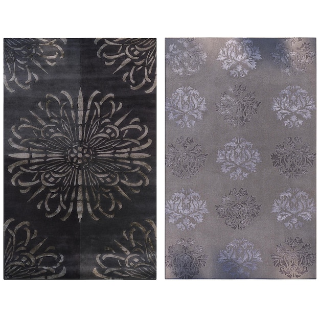 tapis pour intérieur isolé sur fond blanc décor à la maison illustration 3D rendu cg