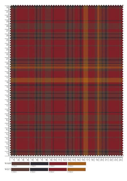 Photo un tapis qui a un motif de tartan