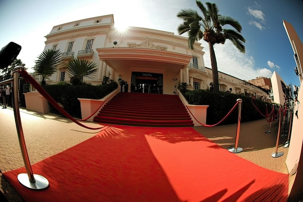 Tapis rouge pour la cérémonie de remise des prix Entrée de luxe pour les stars VIP Generative AI