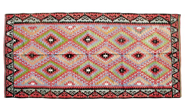 tapis turc ancien et décoratif fait main