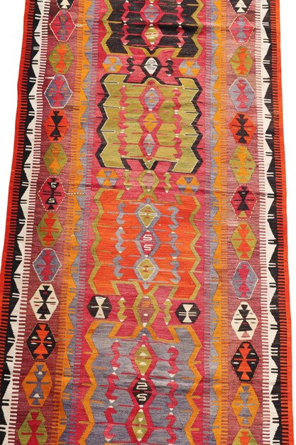 Tapis turc ancien tissé en laine