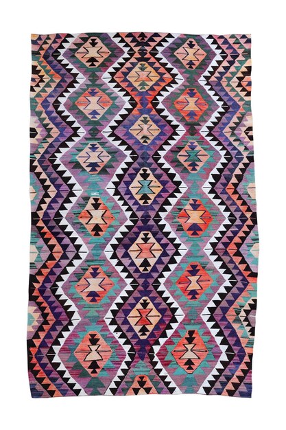 Tapis turc ancien tissé en laine