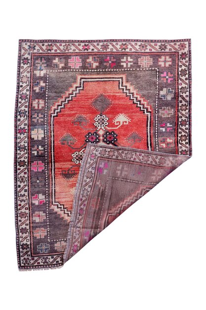 Tapis turc antique tissé à la main