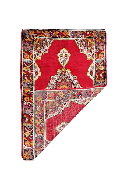 Tapis turc antique tissé à la main