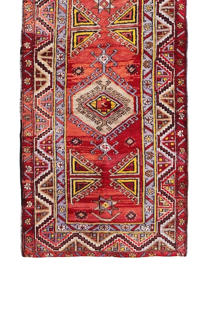 Tapis turc antique tissé à la main