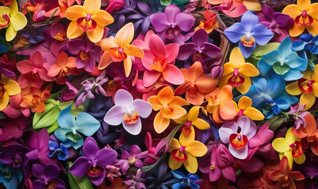 Une tapisserie colorée d'orchidées d'une incroyable diversité de la richesse florale de la Colombie