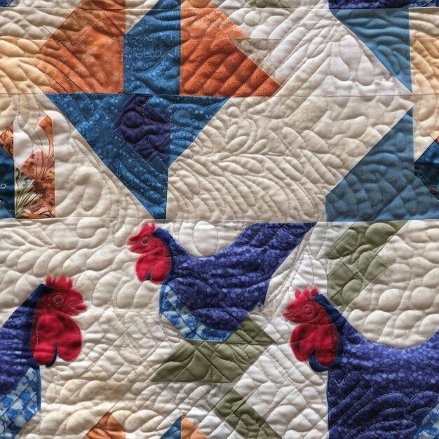 Tapisserie textile Un patchwork de motifs tricotés et de textures de couvertures confortables