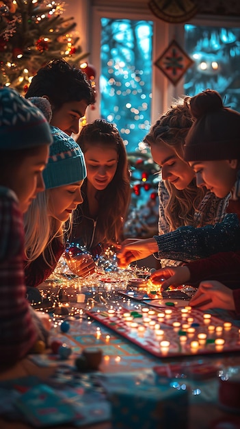 Photo tapisserie vibrante de fêtes de voisins, de festivals et d'activités communautaires pour un divertissement familial diversifié