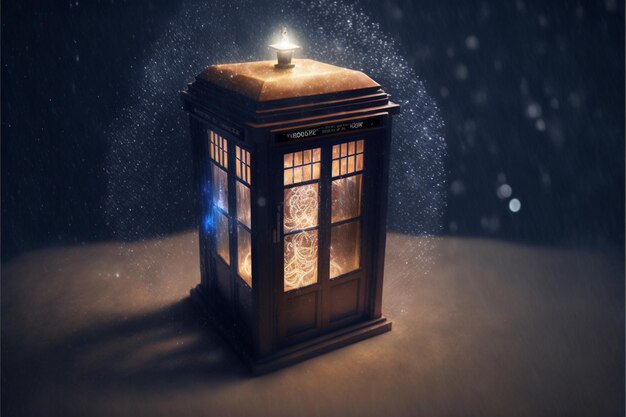 Tardis Blue Time Travel Box merveilleux univers de Doctor Who gratuit au bord de l'apocalypse