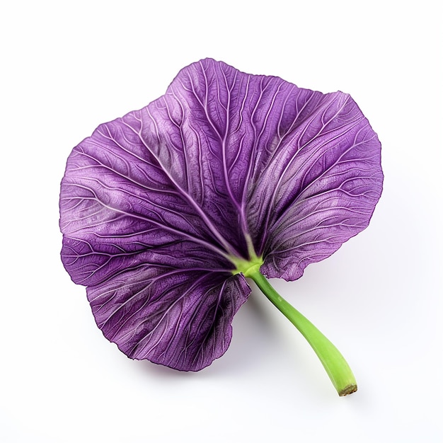 Taro isolé sur fond blanc Élégance des légumes racines