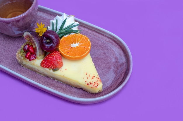 Tarte au citron aux fruits