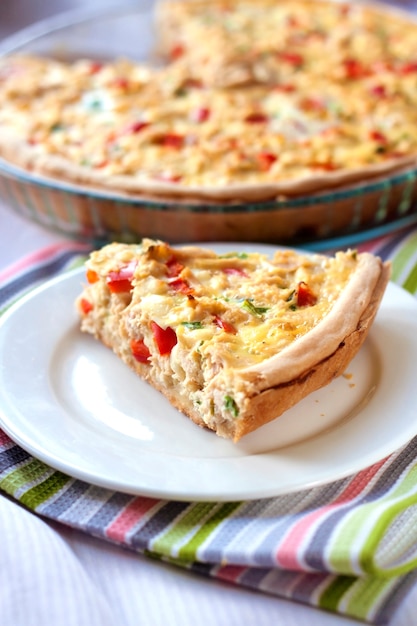 Tarte au poulet au paprika et au fromage de chèvre