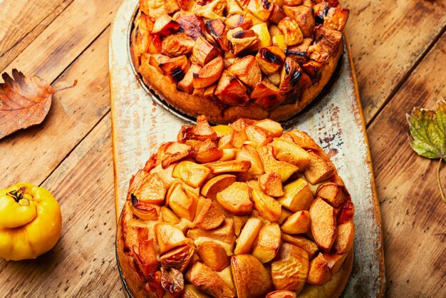 Tarte d'automne aux coings