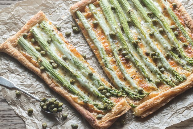 Tarte aux asperges