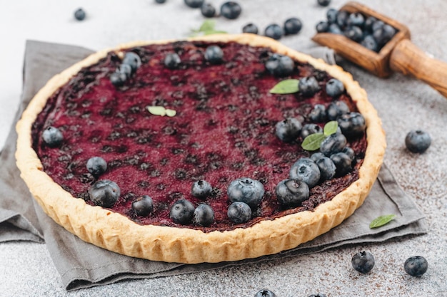 Tarte aux bleuets traditionnelle finlandaise