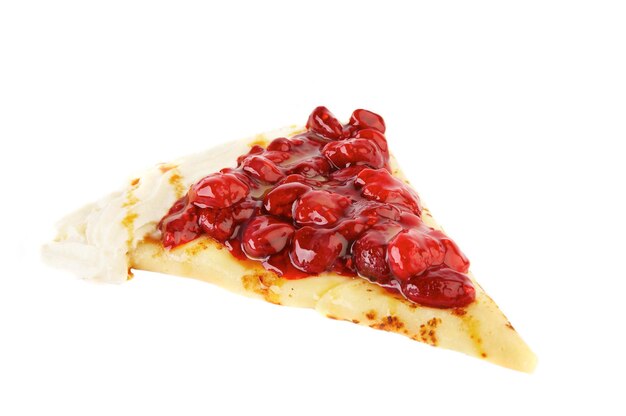 tarte aux cerises drecysq sur fond blanc