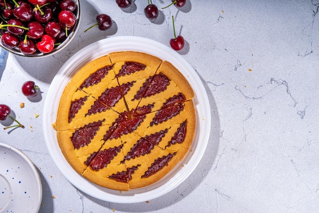 Tarte aux cerises maison