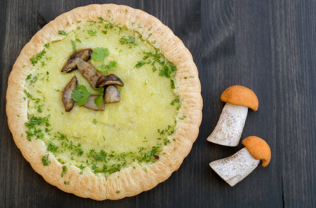 Tarte aux champignons