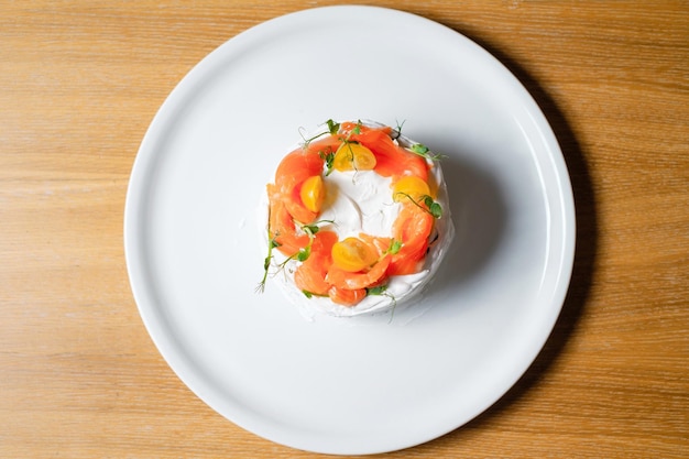 Tarte aux légumes fromage et saumon