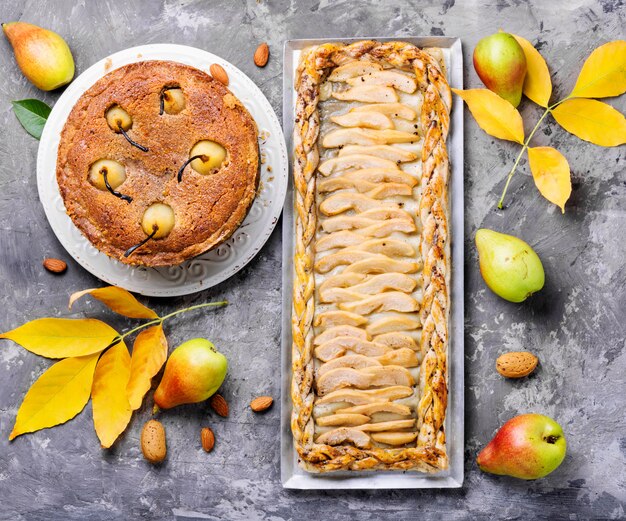 Tarte aux poires aux amandes