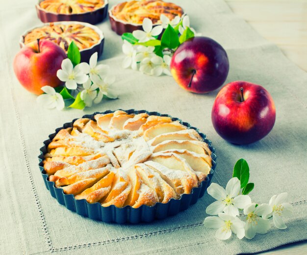 Tarte aux pommes aux fruits mûrs tonique