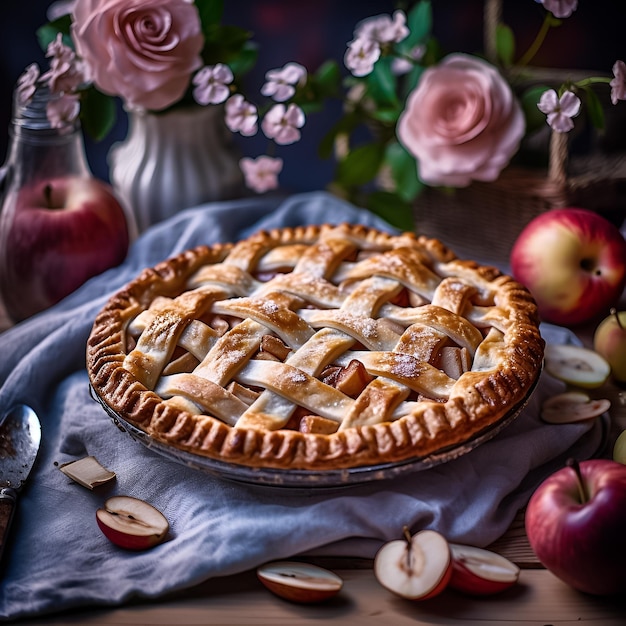 Tarte aux pommes à la cannelle