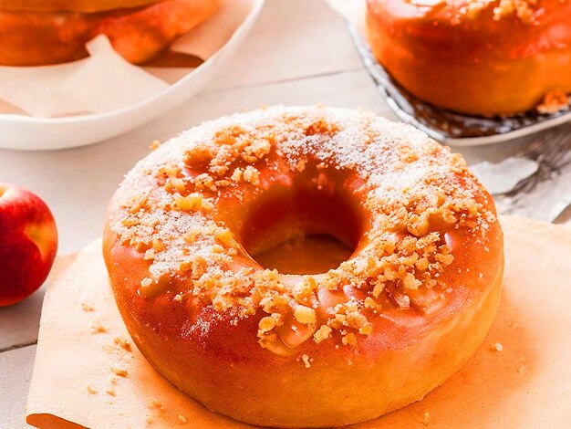 La tarte aux pommes épicée glacée les meilleurs beignets de tous les temps image 4k