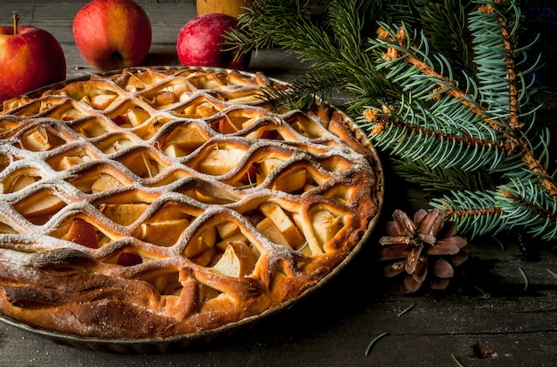 Tarte aux pommes de Noël