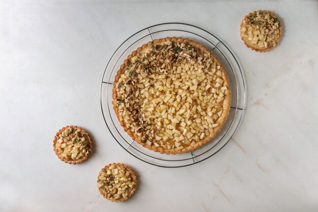 Tarte aux pommes sucrée