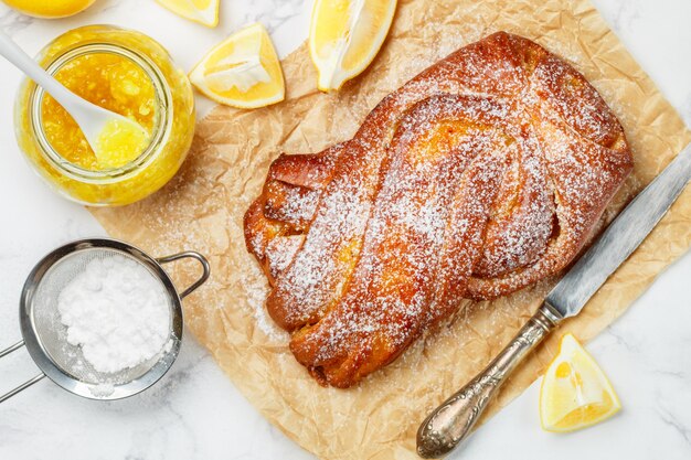 tarte à la confiture de citron